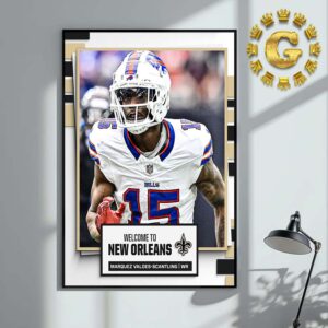 Welcome To New Orleans Saints Marquez Valdes Scantling NFL Home Decor Poster Canvas