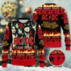 ACDC Highway To Hell Whole Lotta Cozy Panttern Classic Knitted White Christmas Ugly Sweater