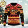 ACDC Jingle Hells Bells With Signature Bells Art Electric Guitar Xmas 2024 Holiday Gift Ugly Christmas Sweater