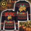 ACDC Jingle Hells Bells With Signature Bells Art Electric Guitar Xmas 2024 Holiday Gift Ugly Christmas Sweater