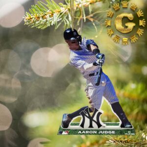 Aaron Judge New York Yankees Is American League MVP Captain MLB 2024 Holiday Gift Christmas Ornament