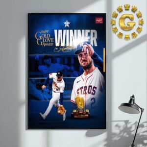 Alex Bregman Houston Astros Gold Glover Award Winner 2024 Home Decor Poster Canvas