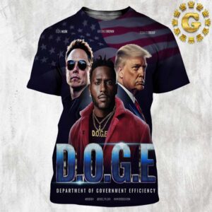 Antonio Brown DOGE Department Of Government Efficiency Elon Musk Team All Over Print Shirt