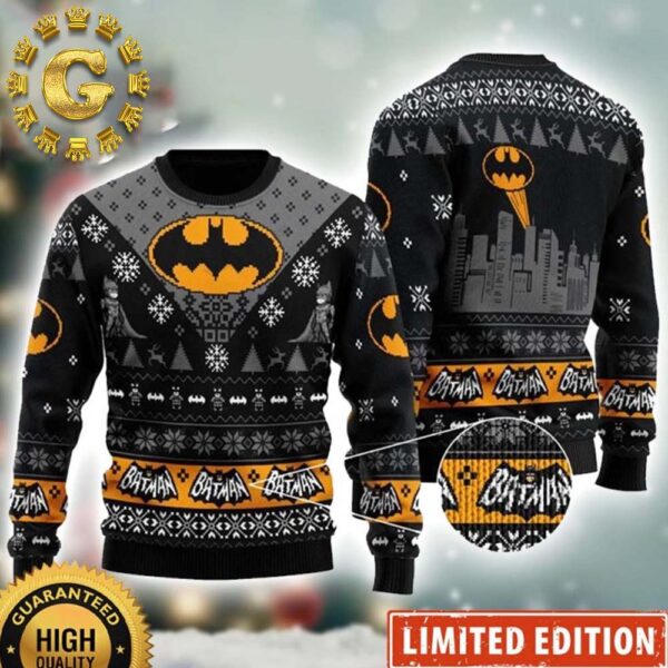 Batman Ugly Christmas Pattern Classic Gift For Fans Christmas Ugly Sweater