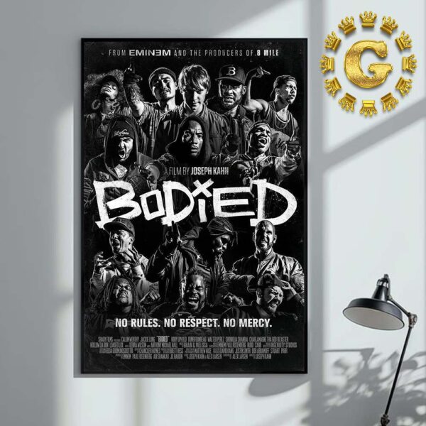 Bodied No Rules No Respect No Mercy From Eminem And The Producers Of 8 Mile Home Decor Poster Canvas