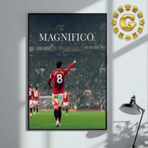 Bruno Fernandes Manchester United Magnifico Home Decor Poster Canvas