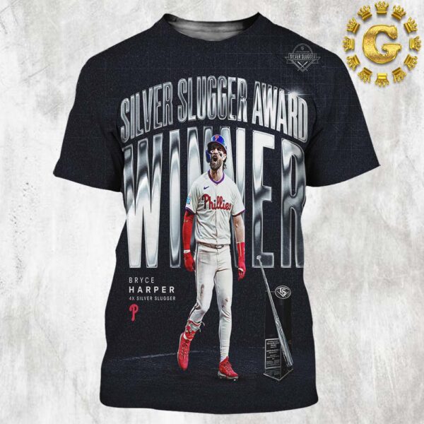 Bryce Harper Philadelphia Phillies Silver Slugger Award Winner 2024 MLB All Over Print Shirt