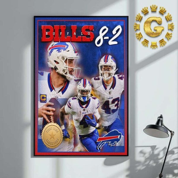 Buffalo Bills 8-2 First Time Since 1993 Home Decor Poster Canvas