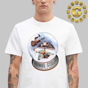 Cleveland Browns Vs Pittsburgh Steelers Snow Globe NFL Unisex T-Shirt