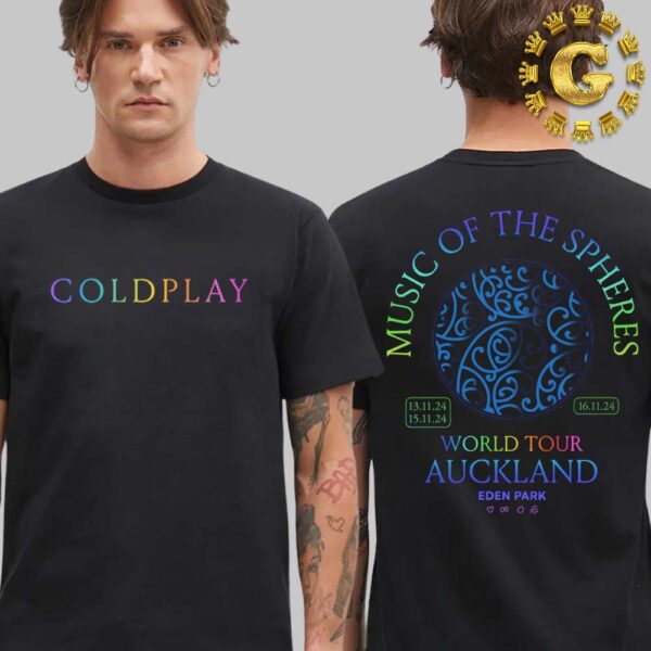 Coldplay Limited Edition Special Event Tee In Auckland Shows At Eden Park On November 13th 15th And 16th 2024 Two Sides Unisex T-Shirt