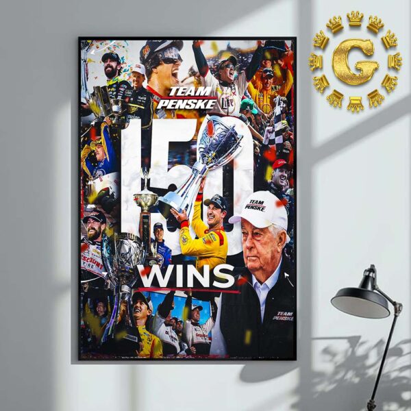 Congratulations To Team Penske 150th Nascar Cup Series Wins Home Decor Poster Canvas