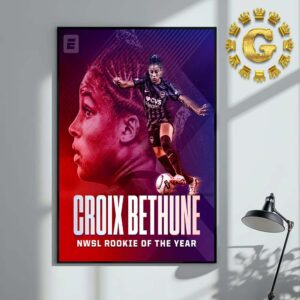 Croix Bethune Washington Spirit NWSL Rookie Of The Year Home Decor Poster Canvas