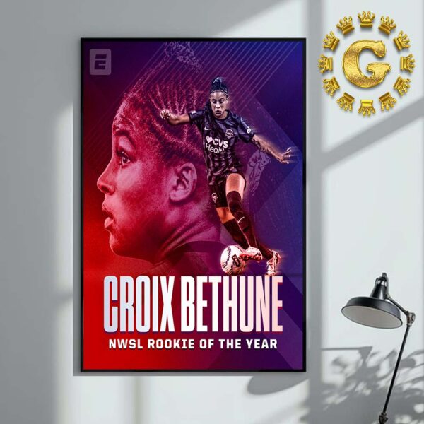 Croix Bethune Washington Spirit NWSL Rookie Of The Year Home Decor Poster Canvas