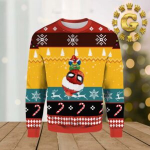 Cute Chibi Spider Man 2024 Ugly Christmas Sweater