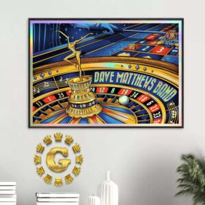 Dave Matthews Band Event Poster At Mohegan Sun Arena In Uncasville CT On November 19th 2024 Home Decor Poster Canvas