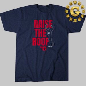 Dayton Basketball Zed Key Raise the Roof Navy Unisex T-Shirt