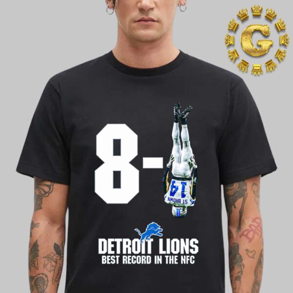 Destroit Lions Best Record In The NFC 8-1 NFL Unisex T-Shirt