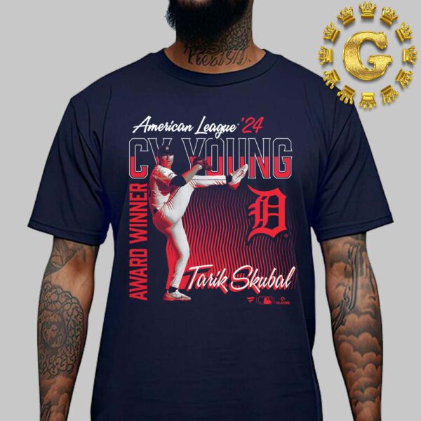 Detroit Tigers Tarik Skubal 2024 American League Cy Young Award Winner Unisex T-Shirt