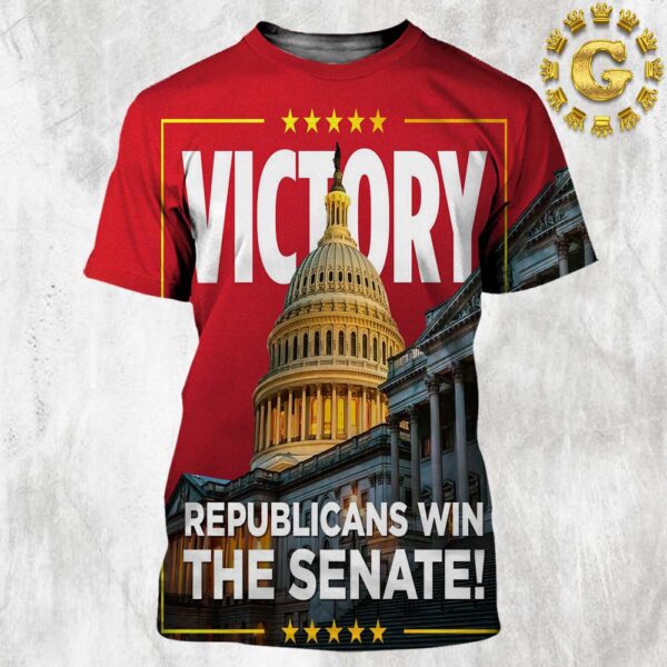 Donald Trump Victory Republicans Win The Senate All Over Print Shirt