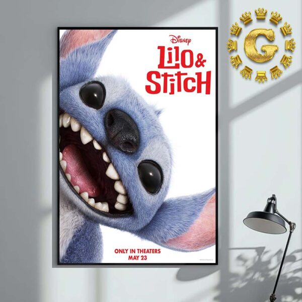 First Poster For The Lilo And Stitch Live Action Film Only In Theaters May 23th 2024 Home Decor Poster Canvas