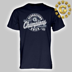 Georgetown Hoyas Blue 84 2024 Big East Men’s Soccer Tournament Champions Unisex T-Shirt