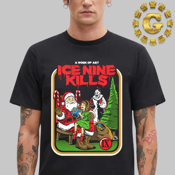 Ice Nine Kills x Terrifier 3 Gory Storybook IX Merry Christmas Unisex T-Shirt