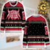 Slayer Show No Mercy Holiday Panttern Classic Knitted White Christmas Ugly Sweater