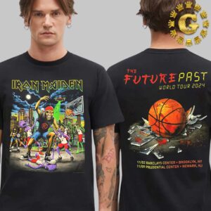 Iron Maiden Merch Tee The Future Past World Tour 2024 At Brooklyn In New York On November 2 And 9 2024 The Basketball Artwork