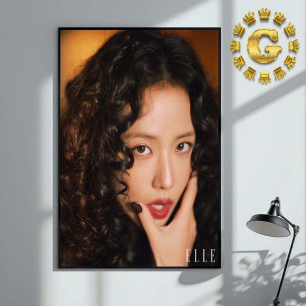 Jisoo With Dior For Elle Korea Decmeber Issue Home Decor Poster Canvas