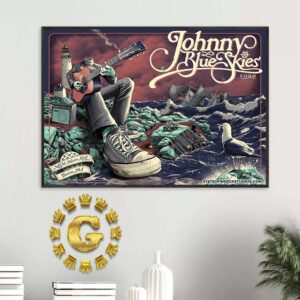 Johnny Blue Skies Official Poster In Boston At The MGM Music Hall At Fenway Park On November 23 And 24 2024 Home Decor Poster Canvas