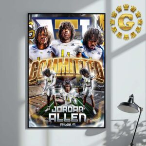 Jordan Allen Georgia Tech Yellow Jackets Football Committed NCAA Home Decor Poster Canvas