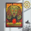 King Gizzard And The Lizard Wizard Event Poster At San Diego CA On November 2 2024 The Snakes Artwork Home Decor Poster Canvas