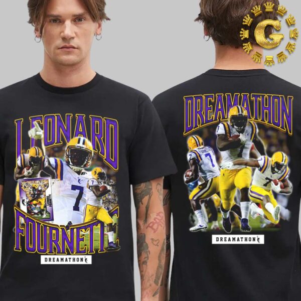 Leonard Fournette LSU Tigers football Bayou Dreams NFL Two Sides Unisex T-Shirt