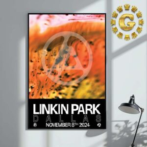 Linkin Park From Zero World Tour Limited Edition Merch Poster At Dallas In Texas On November 8th 2024 Home Decor Poster Canvas