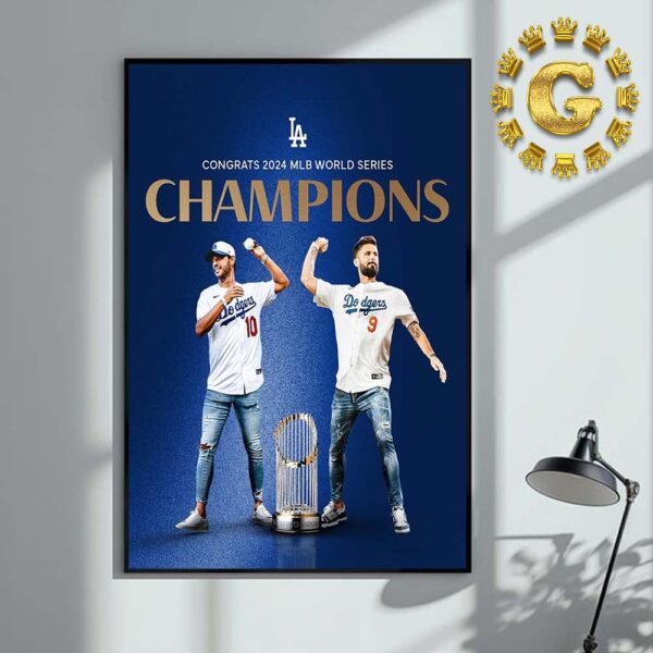 Los Angeles FC Congrats To Los Angeles Dodgers 2024 MLB World Series Champions Home Decor Poster Canvas