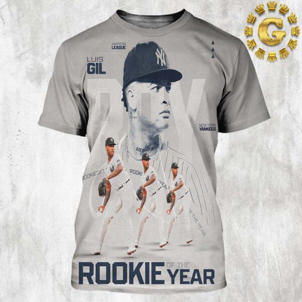 Luis Gil New York Yankees American League Jackie Robinson Rookie Of The Year 2024 MLB All Over Print Shirt