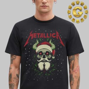 Metallica Santa Horns Black Christmas Unisex T-Shirt