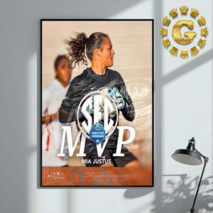 Mia Justus Texas Longhorns MVP Soccer Tournament 2024 SEC Home Decor Poster Canvas