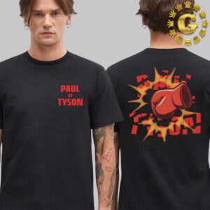 Mike Tyson Vs Jake Paul Face Off In Wild Staredown Event Tee At AT&T Stadium In Arlington TX On November 15th 2024 Two Sides Unisex T-Shirt