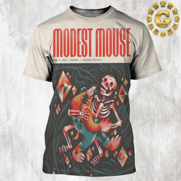 Modest Mouse Tonight Poster At History In Toronto Ontario Canada On November 17th 2024 All Over Print Shirt