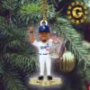 Los Angeles Dodgers WinCraft 2024 World Series Champions Holiday Gift Acrylic Christmas Decorations Ornament