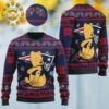 Cincinnati Bengals NFL American Football Team Logo Cute Winnie The Pooh Bear Pattern Ugly Christmas Sweater