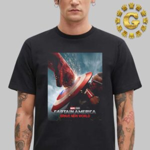 New Poster For Captain America Brave New World Marvel Studio In Theaters February 14th 2025 Unisex T-Shirt