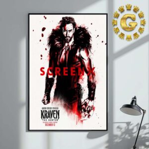 New Poster For Kraven The Hunter ScreenX  Exclusively In Movie Theatres December 13 2024 Home Decor Poster Canvas