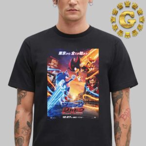 New Poster For Sonic 3 Releasing In Theaters On December 20th 2024 Unisex T-Shirt