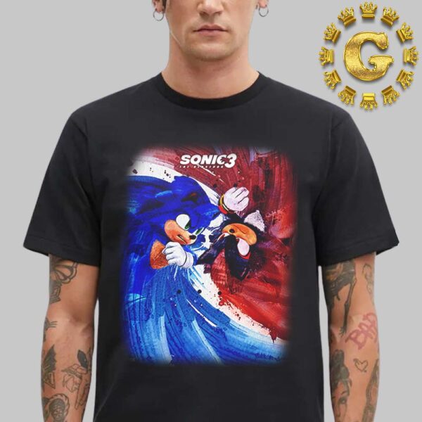 New Poster For Sonic 3 The Hedgehog In Dolby Only In Theater December 20th 2024 Unisex T-Shirt