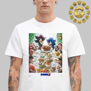 New Poster For Sonic 3 The Hedgehog Thanksgiving Holiday Unisex T-Shirt