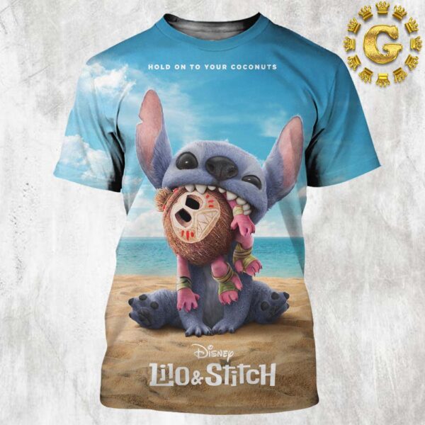 New Poster For The Live Action Lilo And Stitch Movie Only In Theaters May 23th 2025 All Over Print Shirt