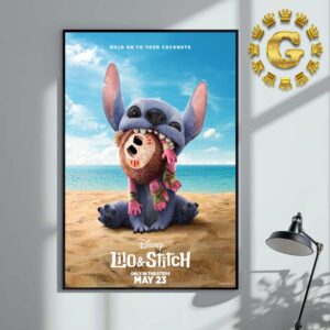 New Poster For The Live Action Lilo And Stitch Movie Only In Theaters May 23th 2025 Home Decor Poster Canvas