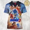 New Poster For Sonic 3 Only In Cinemas December 26th 2024 All Over Print Shirt